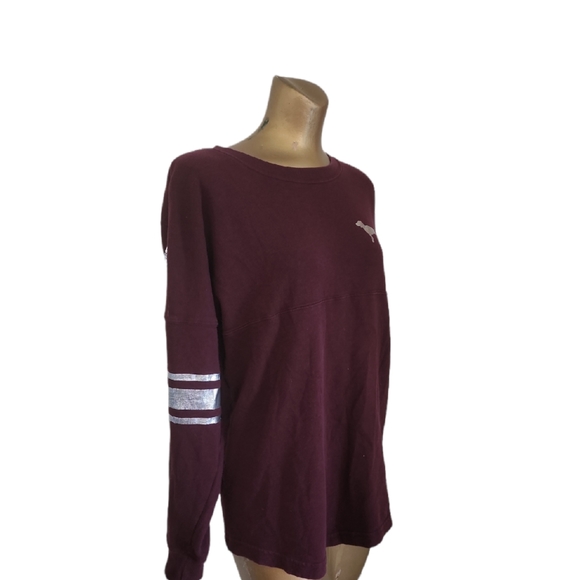 Pink Victoria Secrets Long Sleeve Sequined "Chicago Love Pink"  Sweatshirt Sz Sm - Picture 6 of 8